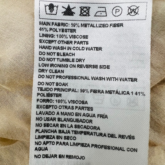 BA&SH Athena Metallic Floral Maxi Lady Dress US 4 Rouge Ethereal Coquette Prom - Picture 11 of 14